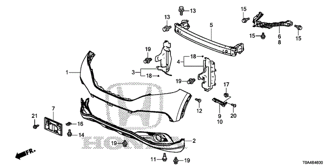 CR-V FRONT BUMPER (-'14)