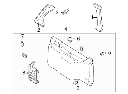 Quest INTERIOR TRIM - SIDE PANEL