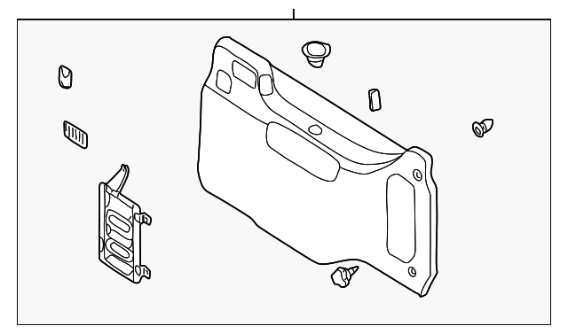 84950-2Z301 Деталь LOWER TRIM PANEL, RIGHT