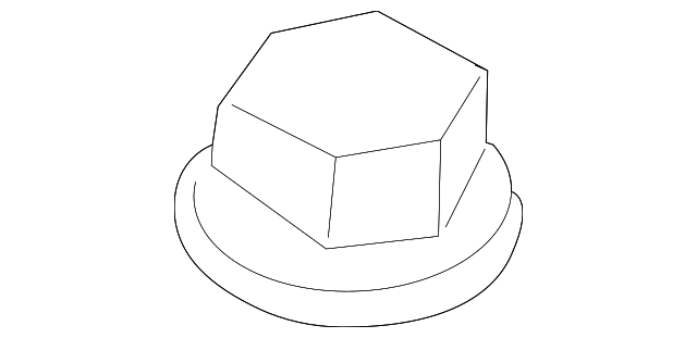 6508603AA Деталь LUGGAGE RACK NUT, LEFT