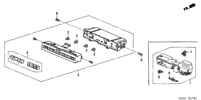 RL A / C CONTROL (NAVI)