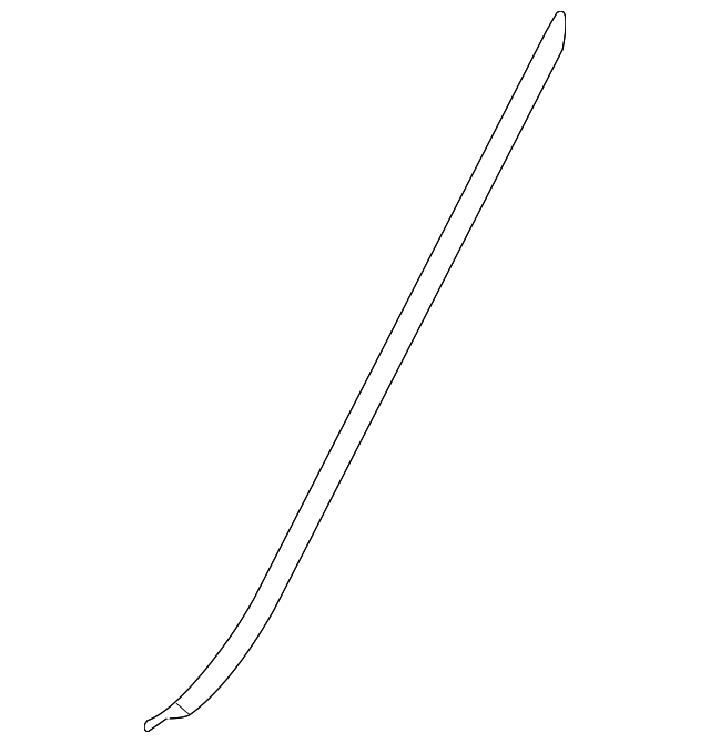 51-13-7-184-002 Деталь DRIP MOLDING, RIGHT