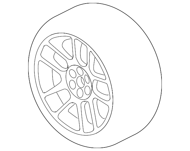5043004AA Деталь WHEEL, ALLOY, LEFT