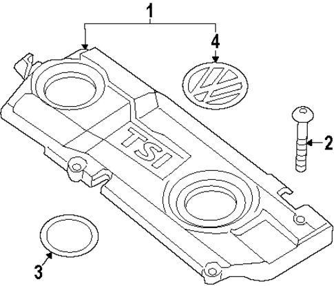 Jetta ENGINE APPEARANCE COVER