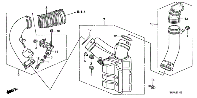 CIVIC SEDAN RESONATOR CHAMBER (2.0L) (1)