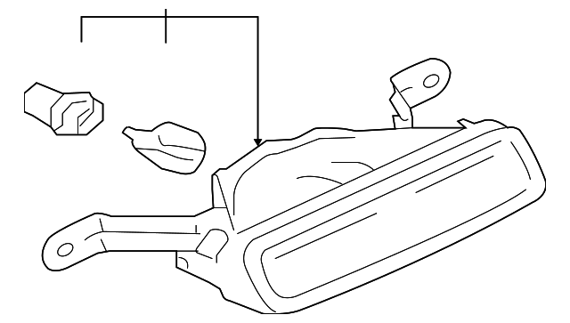 MR598305 Деталь HIGH MOUNT LAMP