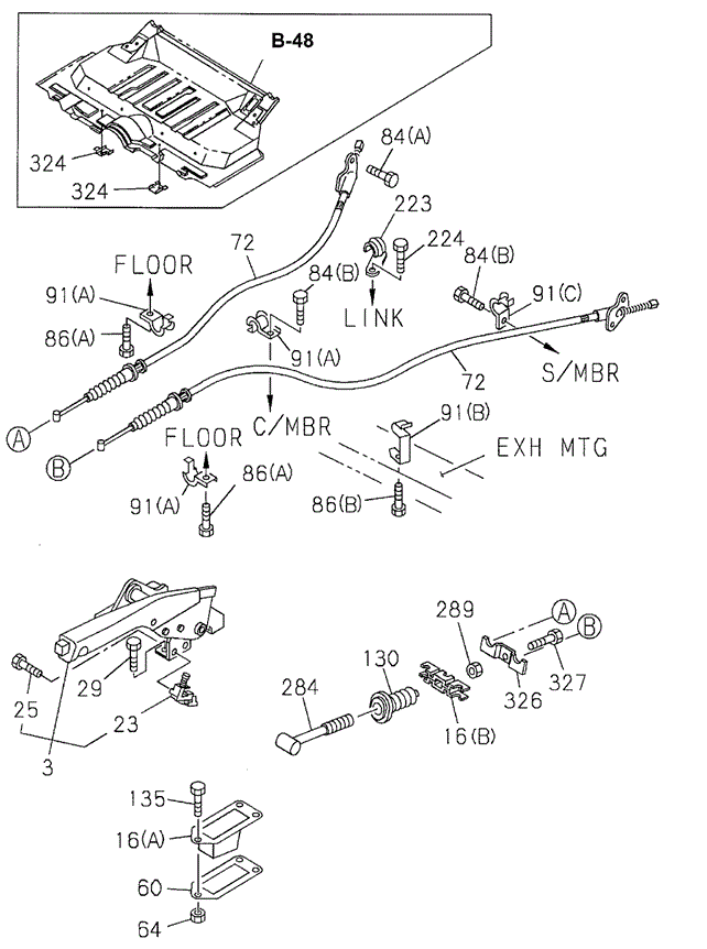 CHASSIS/PARKING BRAKE CONTROL for 1998 Acura SLX #1