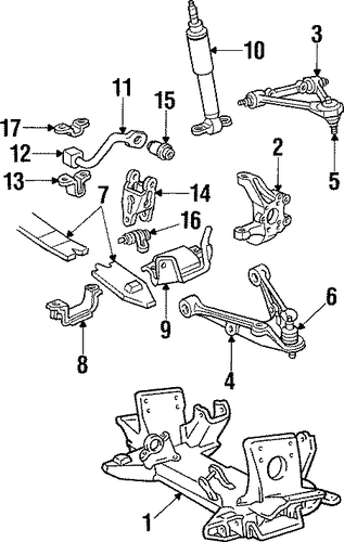 Corvette STABILIZER BAR & COMPONENTS
