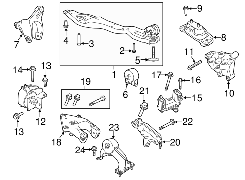 Routan ENGINE & TRANS MOUNTING
