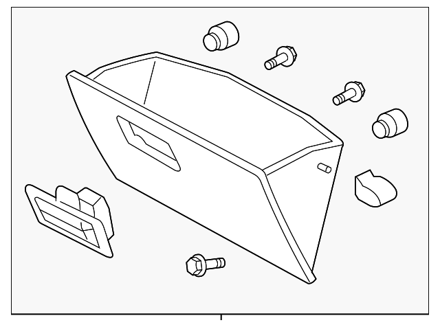 3L8Z-7806024-BAC Деталь GLOVE BOX ASSY