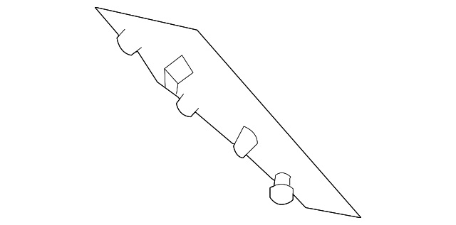 MR570487 Деталь BEZEL, LEFT