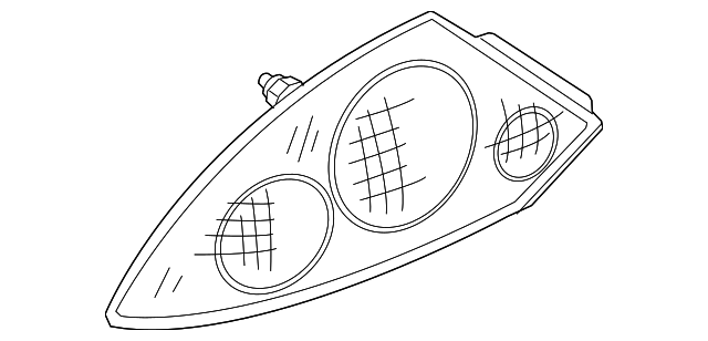 MR482108 Деталь LENS & HOUSING, RIGHT