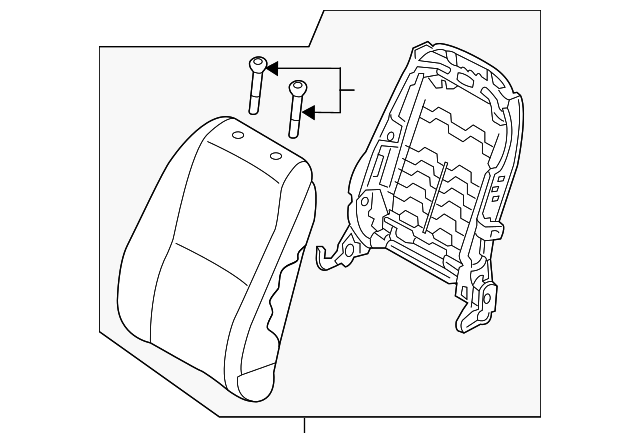 89400-A9700DLA Деталь SEAT BACK ASSY, RIGHT