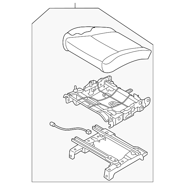 89100-A9700DLA Деталь SEAT CUSHION, LEFT