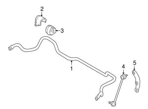 540i STABILIZER BAR & COMPONENTS