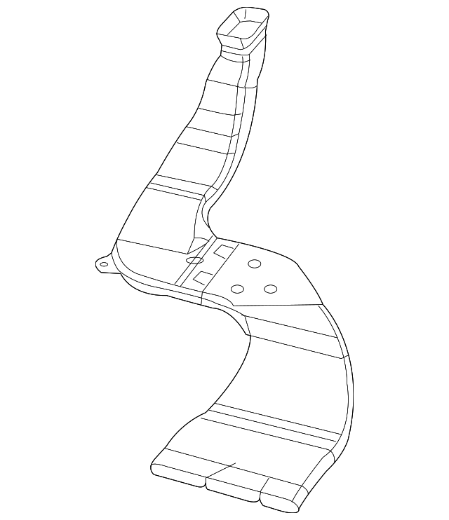 7B0-819-656 Деталь FLOOR DUCT, RIGHT