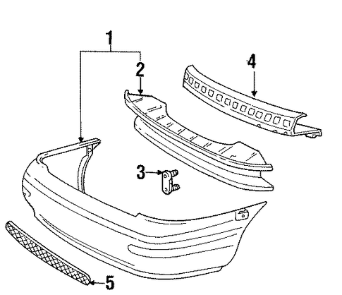 Contour BUMPER & COMPONENTS - REAR