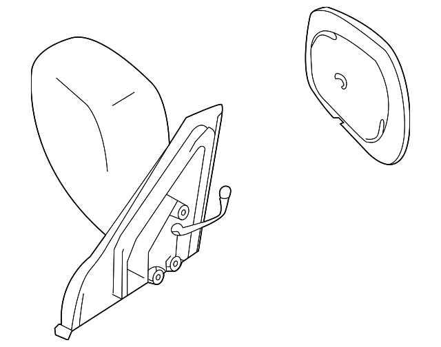 30021537 Деталь MIRROR ASSY, RIGHT