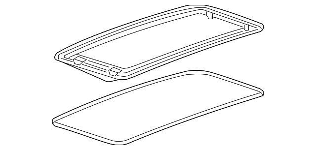 23458155 Деталь SUNROOF GLASS