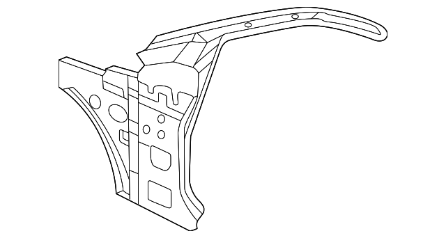 71202-25002 Деталь INNER PILLAR, RIGHT