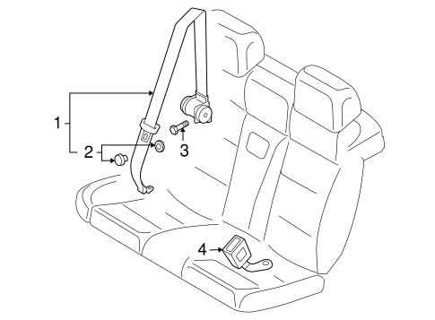 Eos REAR SEAT BELTS