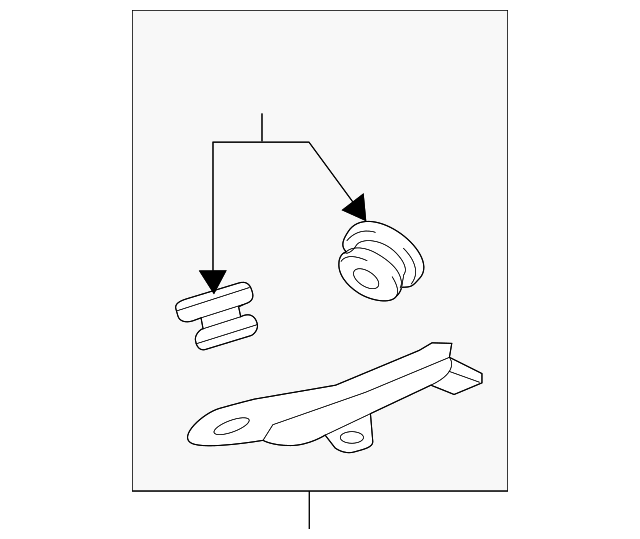 FL1Z-9647-A Деталь CONNECTOR TUBE BRACKET