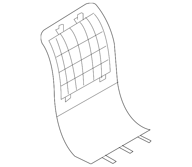 87640EH02A Деталь SEAT BACK PANEL, RIGHT