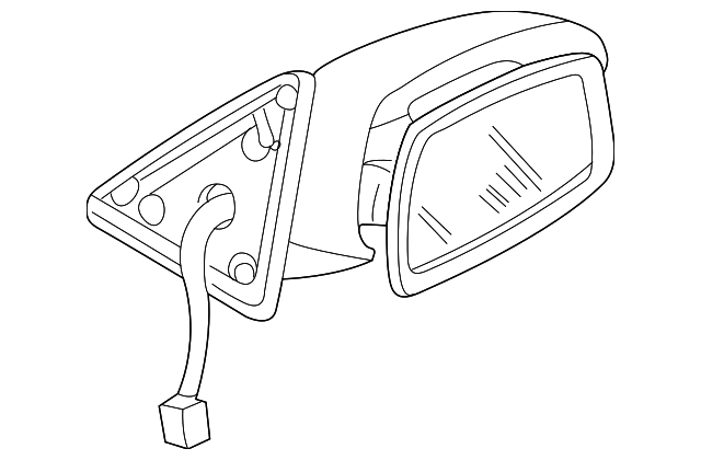 BJ0G-69-180A Деталь MIRROR ASSY, LEFT