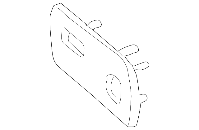 12473400 Деталь BEZEL, RIGHT