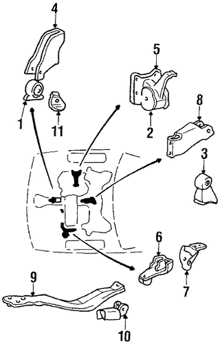 Sonata ENGINE & TRANS MOUNTING