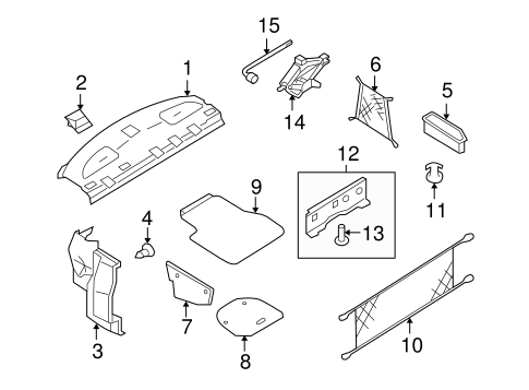 Altima INTERIOR TRIM - REAR BODY