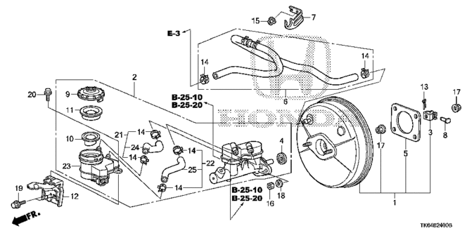 FIT BRAKE MASTER CYLINDER  - MASTER POWER