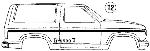 Bronco II STRIPE TAPE 6