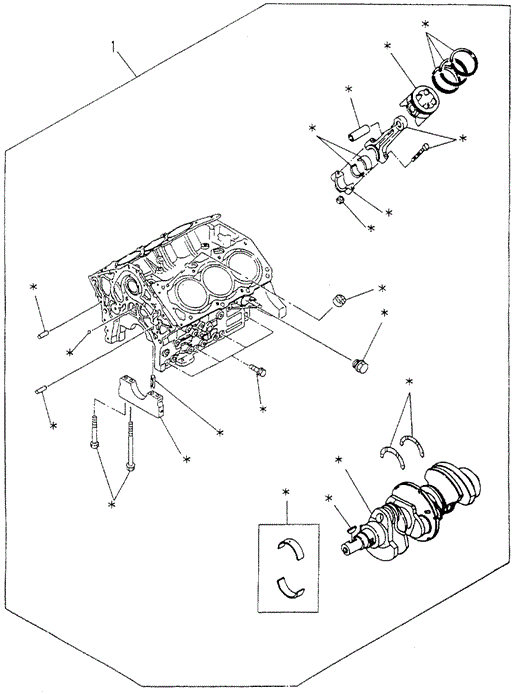 ENGINE/ENGINE ASSY. for 1995 Honda PASSPORT #1