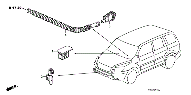 BODY / AIR CONDITIONING/A/C SENSOR for 2008 Honda PILOT #1