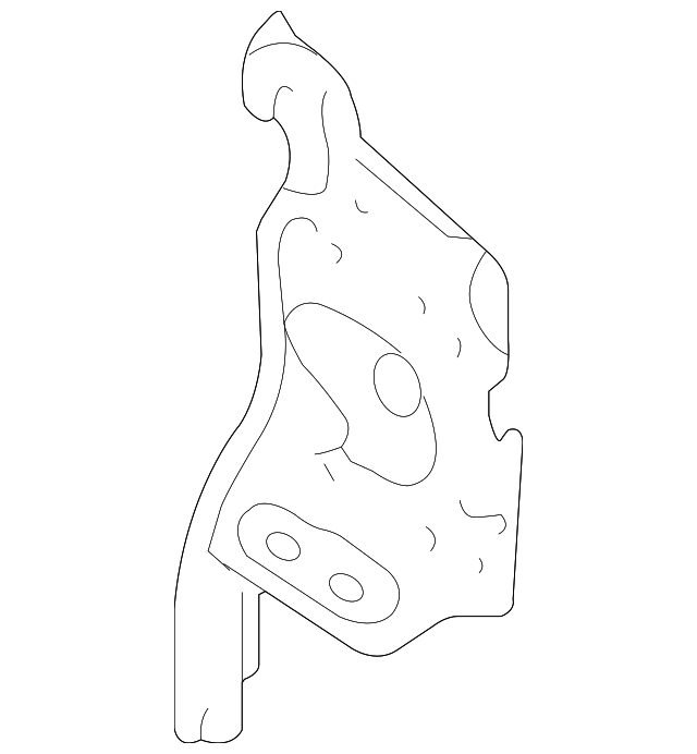 86212-52200 Деталь AM/FM CD MOUNT BRACKET, LEFT