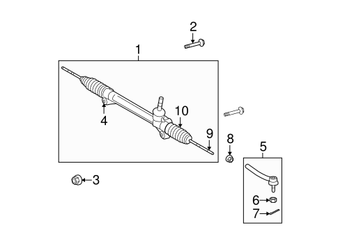 Highlander STEERING GEAR & LINKAGE 2