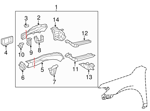 Camry STRUCTURAL COMPONENTS & RAILS 3