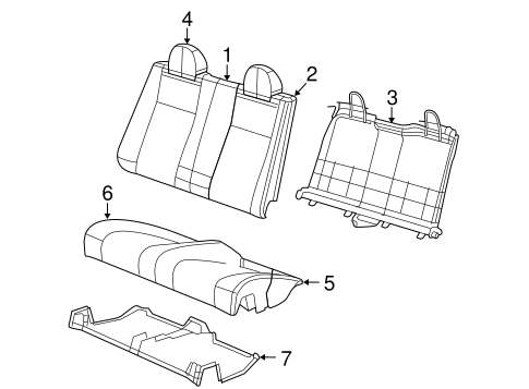 Sebring REAR SEAT COMPONENTS 4