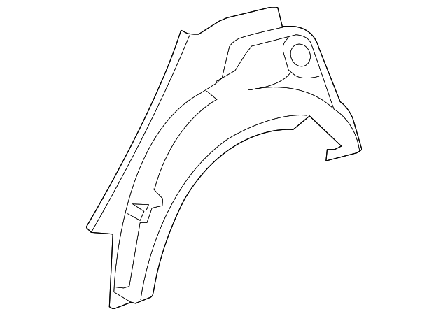 61632-02130 Деталь OUTER WHEELHOUSE, LEFT