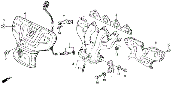 ENGINE/EXHAUST MANIFOLD (SI) for 1993 Honda DEL SOL #1