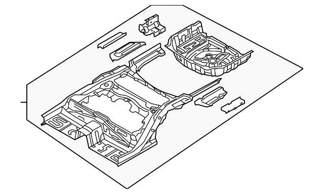 65700-3N000 Деталь REAR FLOOR PAN