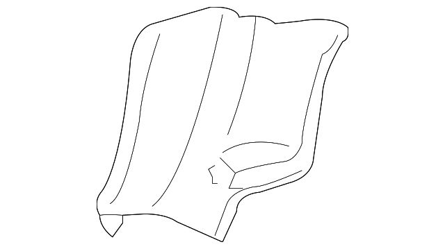 230-690-30-25-8M68 Деталь LOWER QTR TRIM, RIGHT