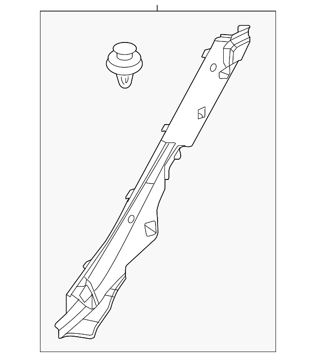 GHK1-68-760B-02 Деталь QTR PILLAR TRIM, RIGHT