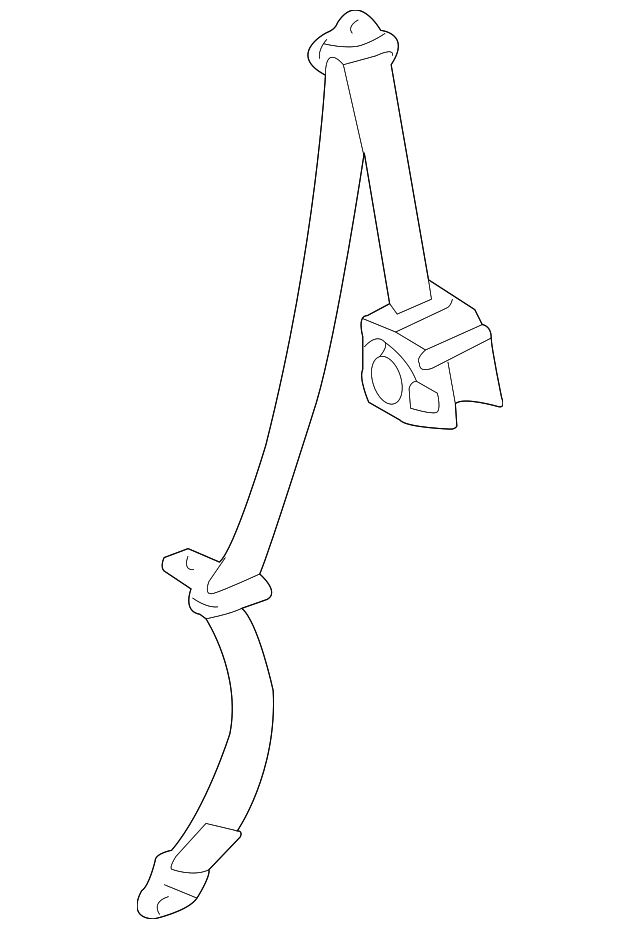 73370-21081-C0 Деталь BELT & RETRACTOR, LEFT