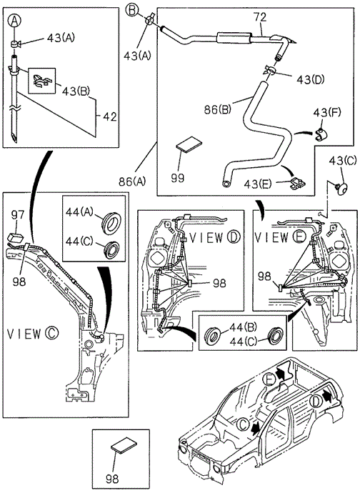 SLX SUNROOF (DRAIN)
