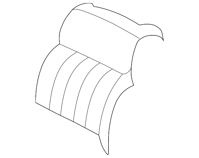 XQ551DVAA Деталь SEAT BACK COVER, LEFT
