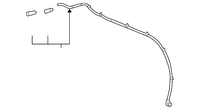 22864069 Деталь REAR HOSE, LEFT