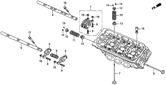 CL VALVE - ROCKER ARM (RR.)