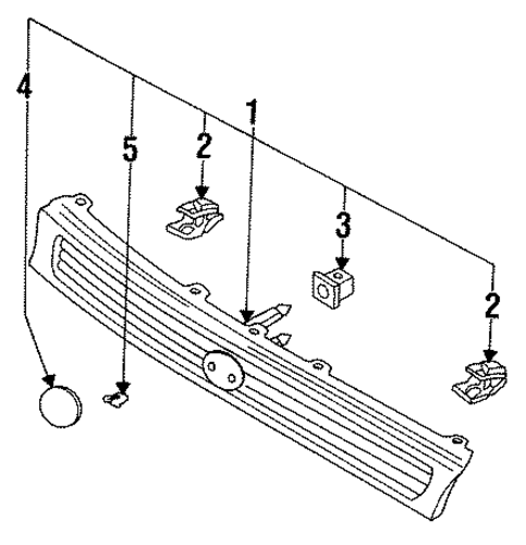 626 GRILLE & COMPONENTS